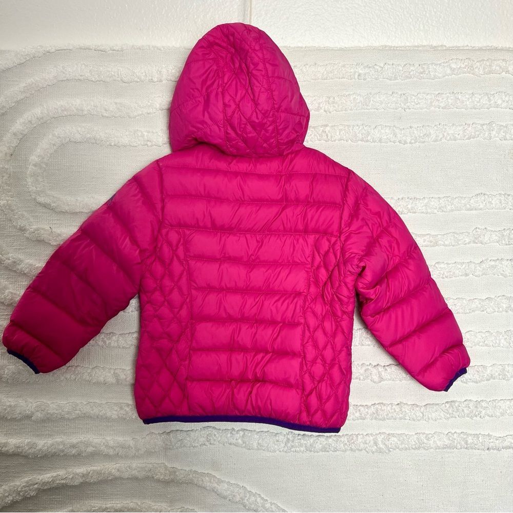 Snozu Pink and Purple girls puffer Jacket - Picture 4 of 5